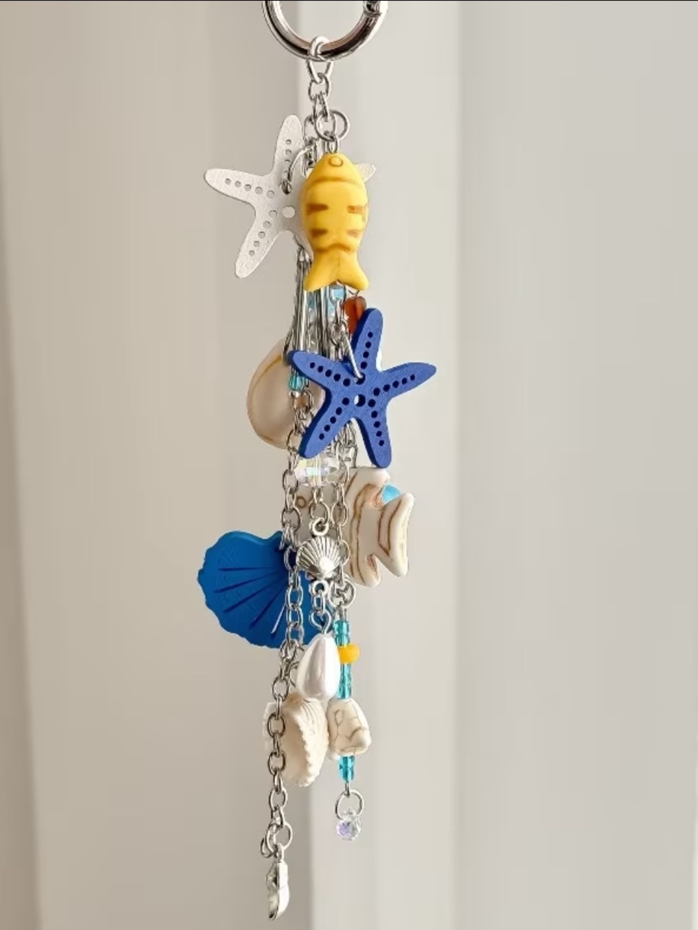 Beach Shell & Starfish Keychain - Picture 3 of 3